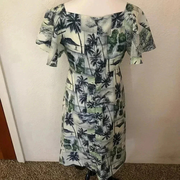Pomare Honolulu Vintage Hawaii A Line Dress - Picture 5 of 10